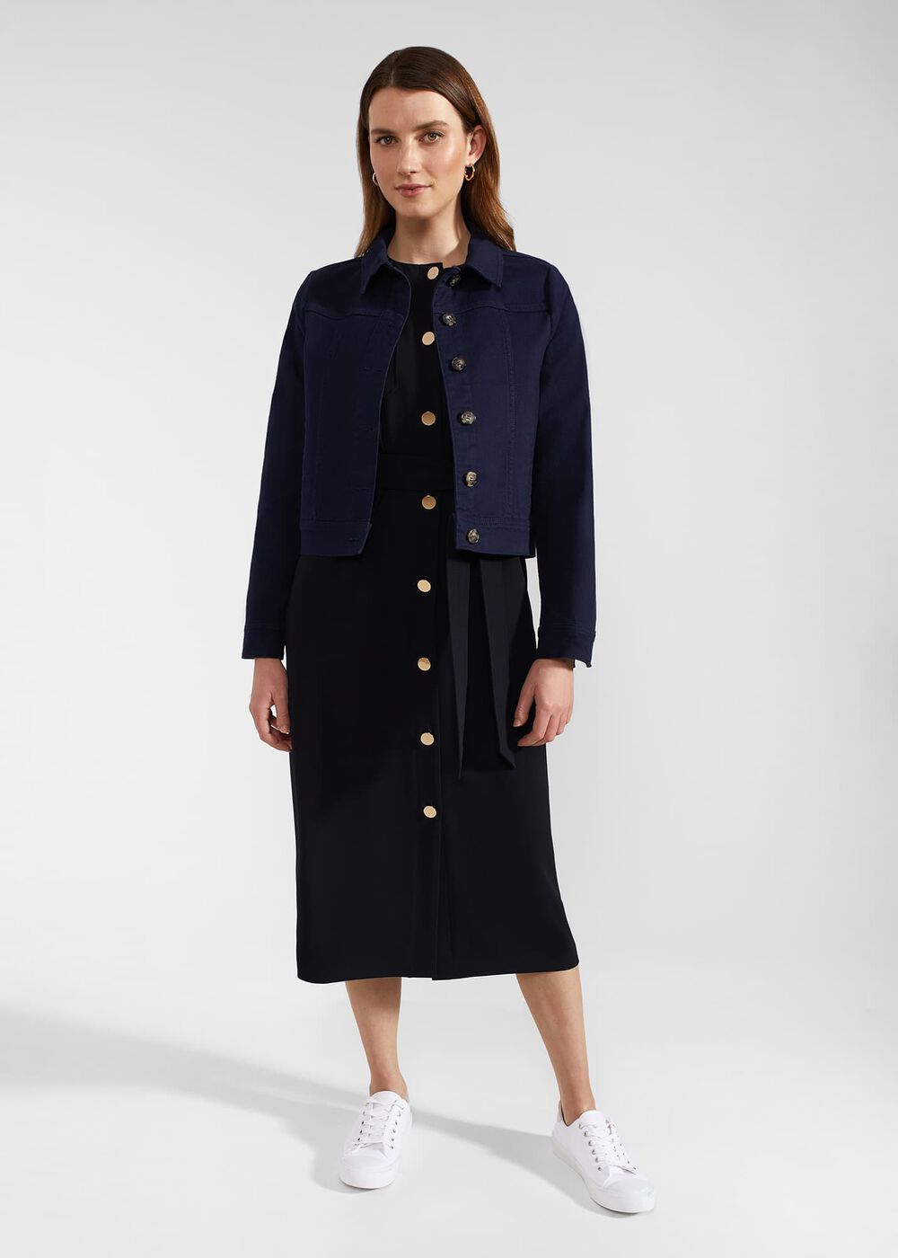 Tania Shirt Dress, Hobbs Navy, hi-res