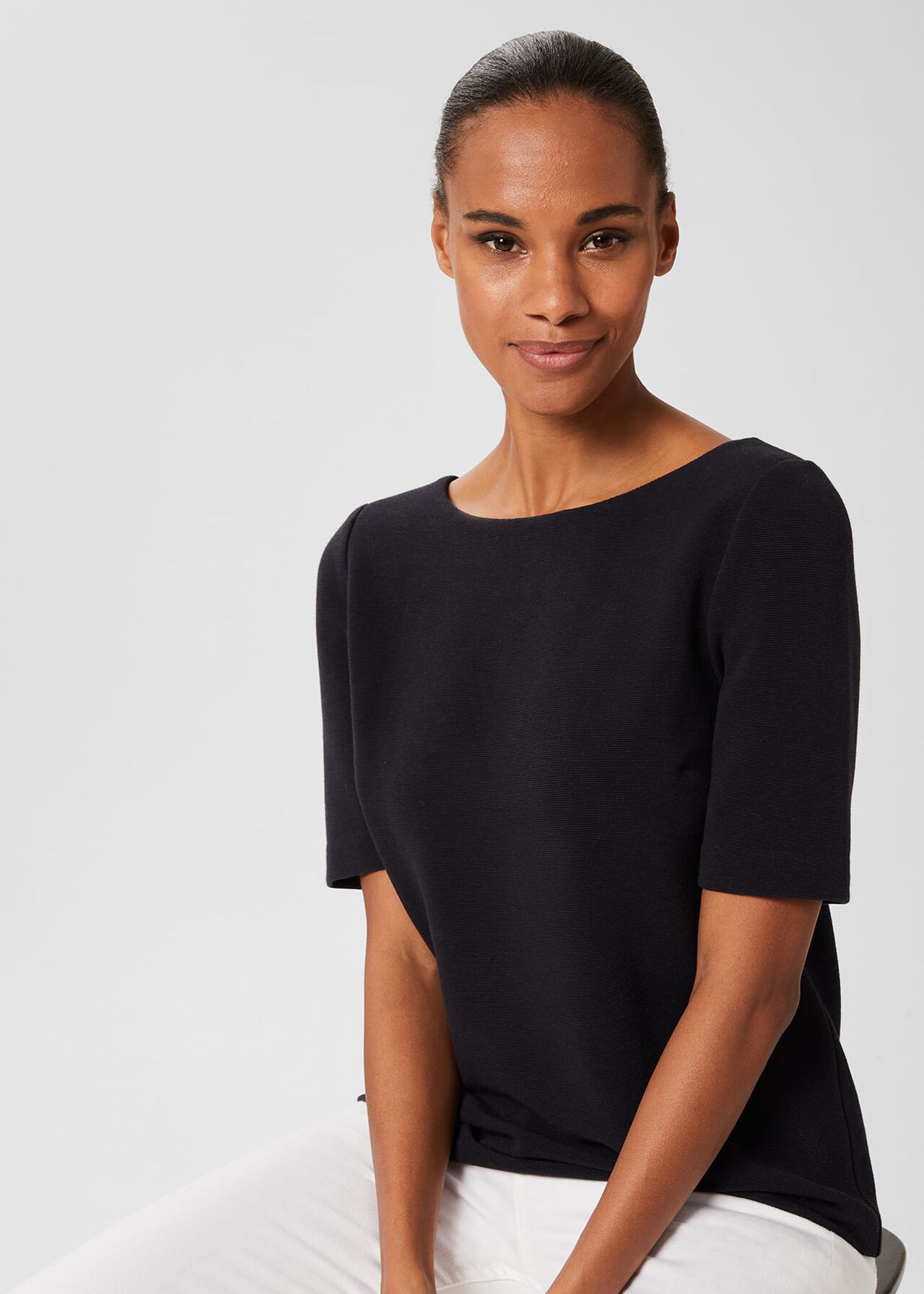 Nyla Top, Navy, hi-res