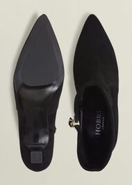 Morgan Suede Stretch Boots, Black, hi-res