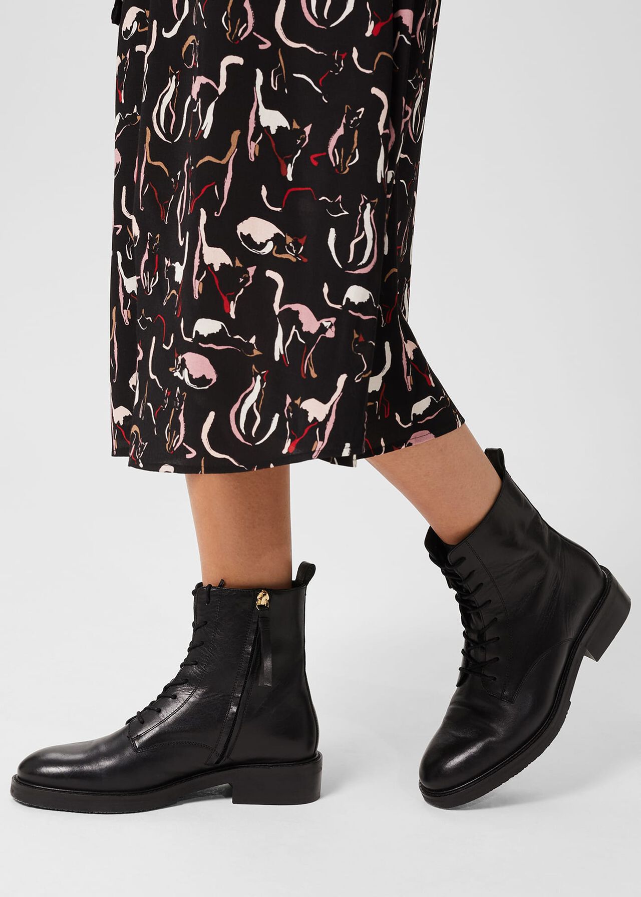 Elena Ankle Boots, Black, hi-res