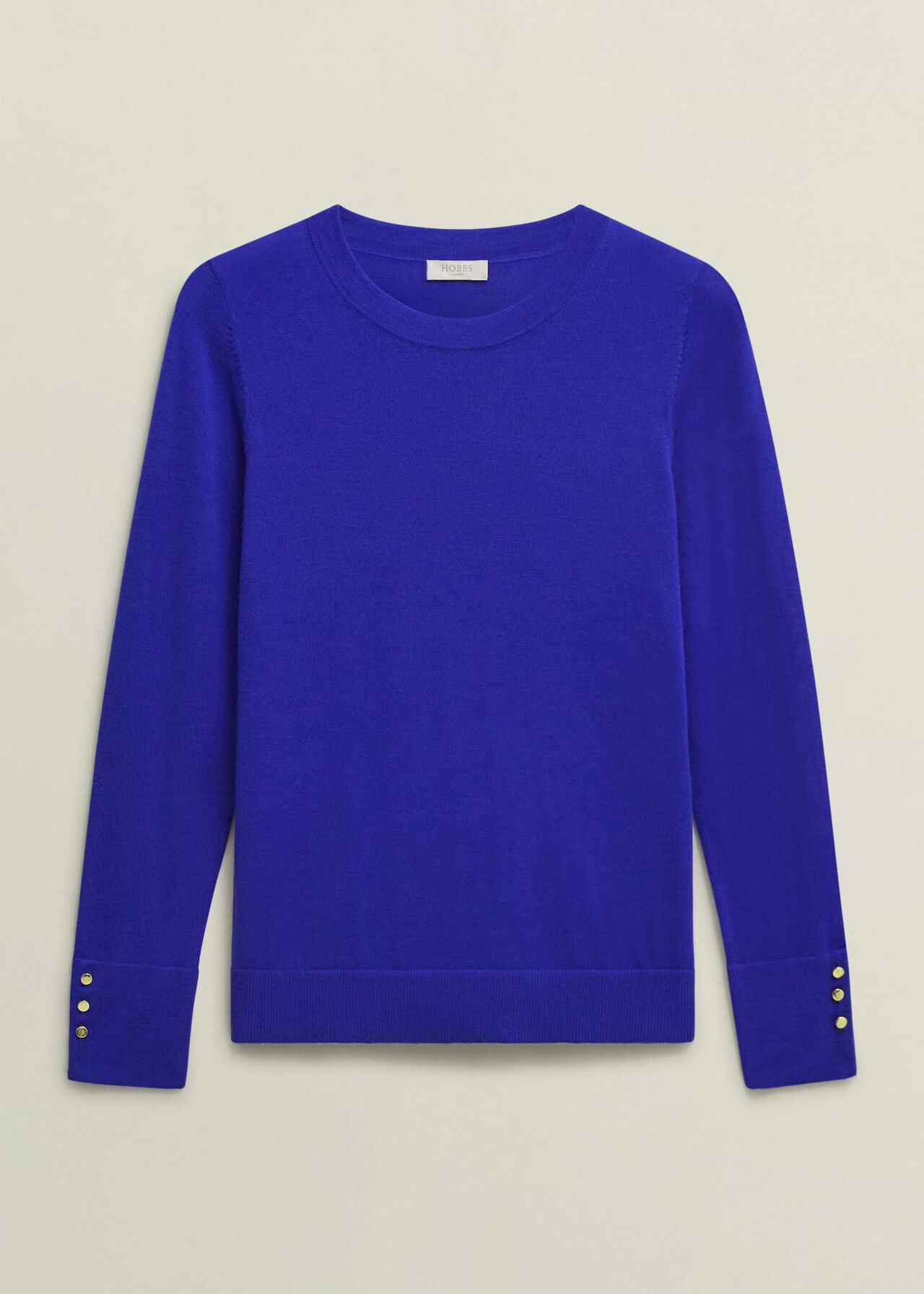 Penny Merino Wool Jumper, Eclipse Blue, hi-res