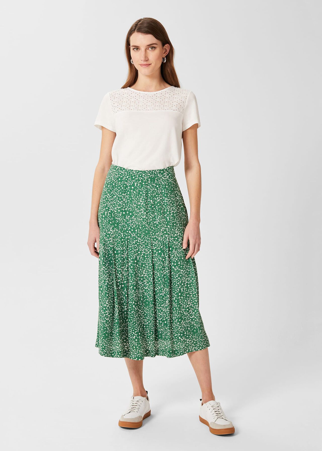 Diane Skirt, Green White, hi-res