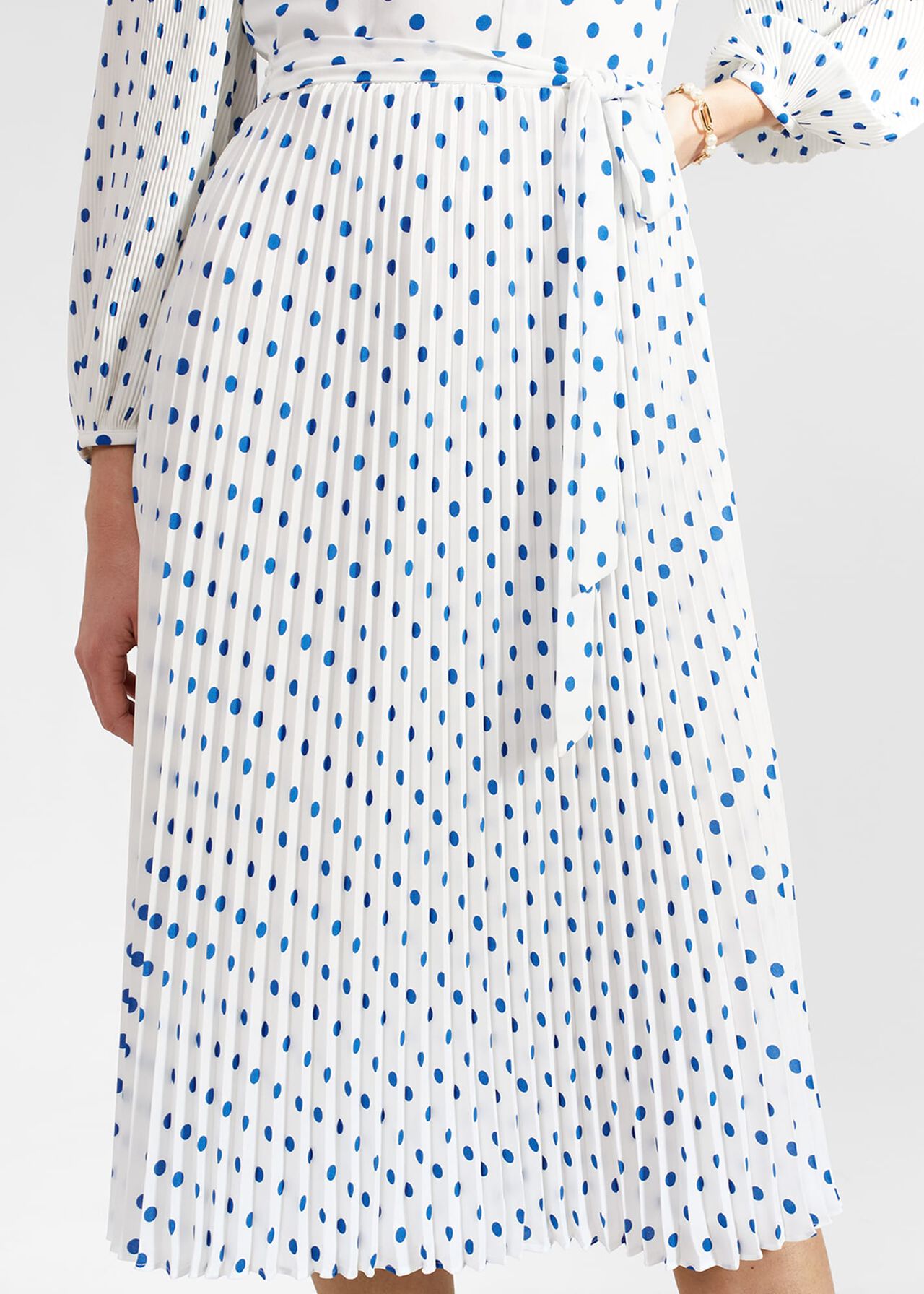 Tallulah Dress, Ivory Blue, hi-res