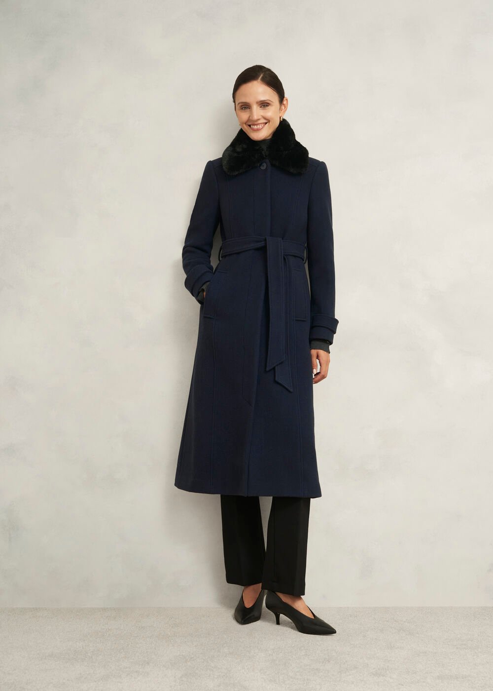 Petite Celeste Coat, Navy, hi-res