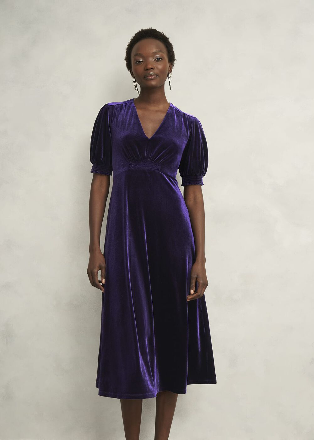 Petite Dormer Dress, Midnight Purple, hi-res