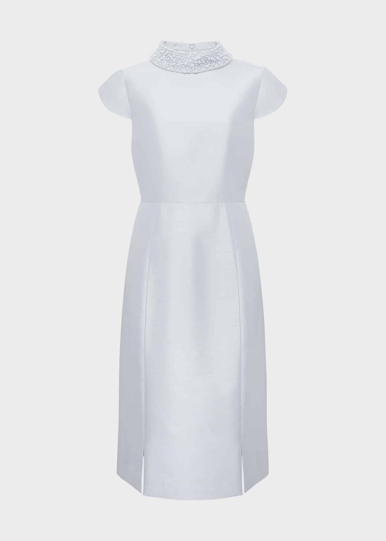 Katherine Silk Blend Dress, Pale Blue, hi-res