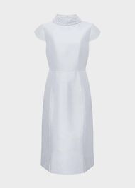 Katherine Silk Blend Dress, Pale Blue, hi-res