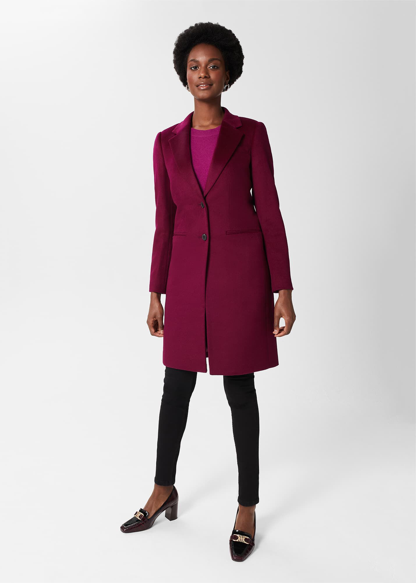 Plum winter coat store