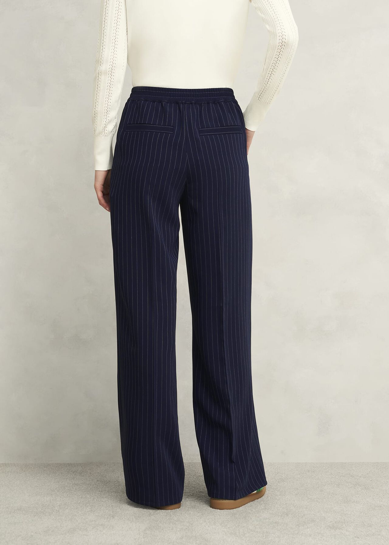 Hadley Pinstripe Trousers, Midnight Ivory, hi-res