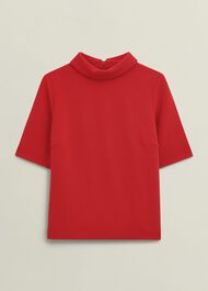 Tali Textured Top, Scarlet Red, hi-res