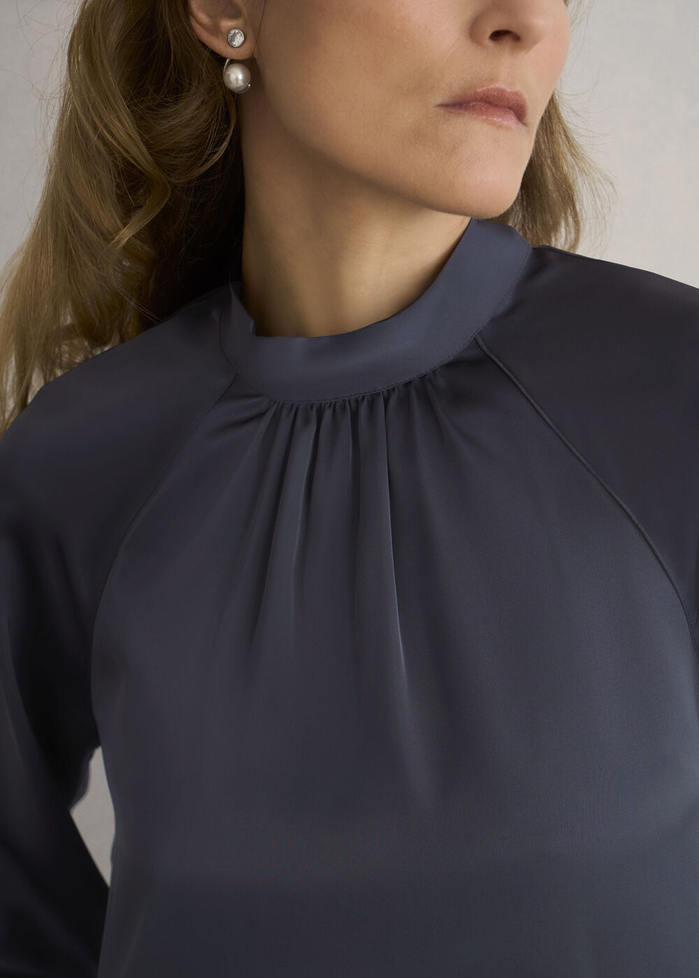 Tara Blouse, Deep Slate Blue, hi-res