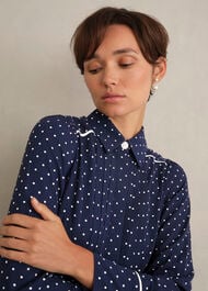 Francesca Dress, Midnight Ivory, hi-res