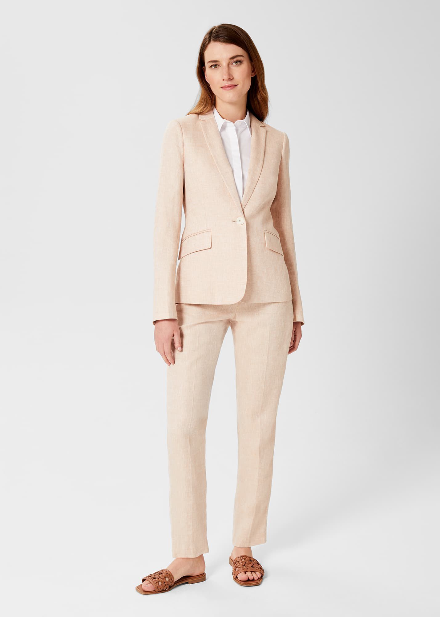 Linen coat top womens
