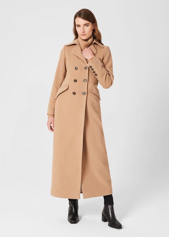 Brenna Wool Blend Maxi Coat