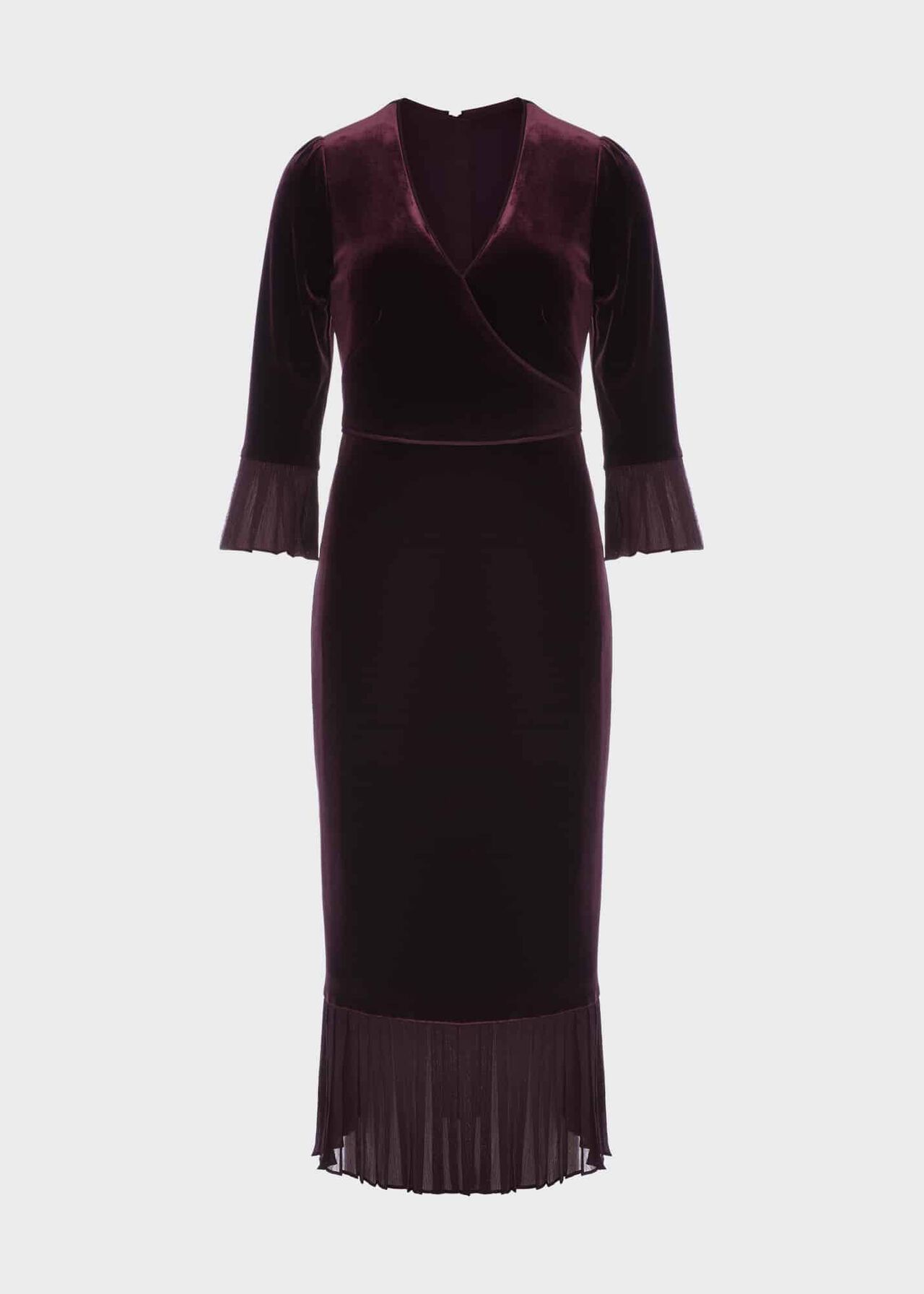 Melodie Velvet Shift Dress, Mulberry Purple, hi-res