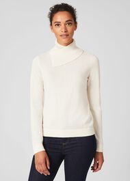 Courtney Jumper with Cashmere, Ivory, hi-res