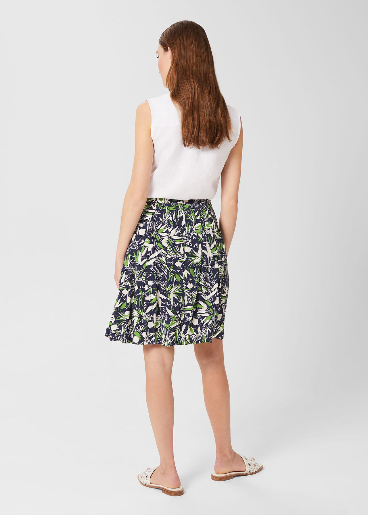 Kadey Printed Skirt , Navy Multi, hi-res