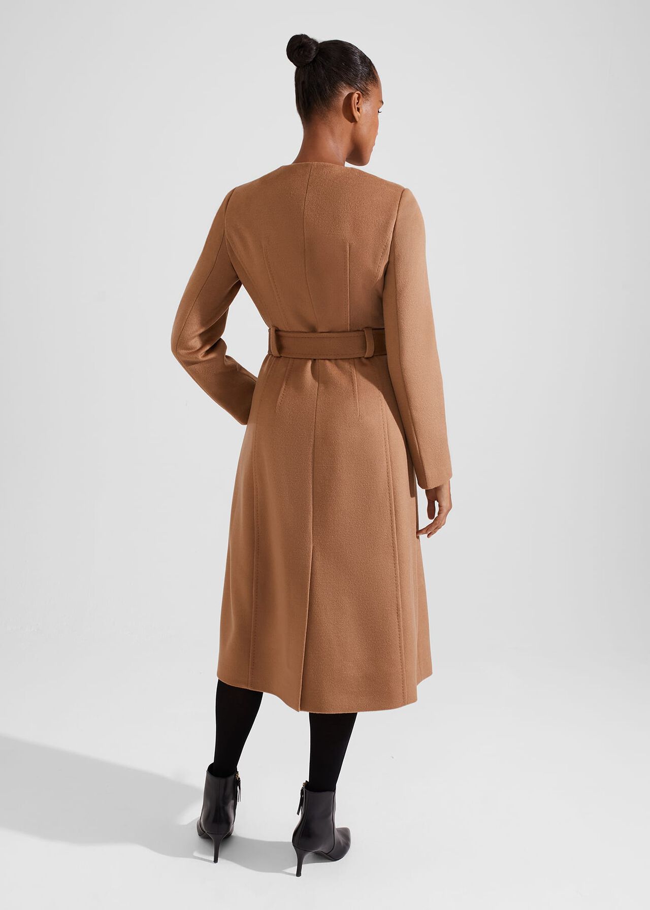 Davina Wool Coat, Dark Camel, hi-res