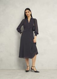 Longstock Dress, Black Ivory, hi-res