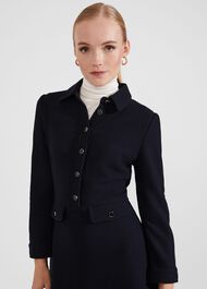 Adelia Ponte Dress, Navy, hi-res