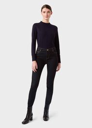 Reva Top, Navy, hi-res