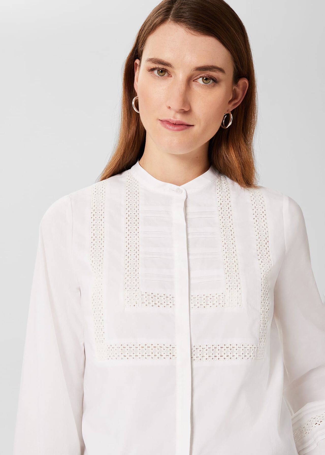 Mabel Blouse, White, hi-res