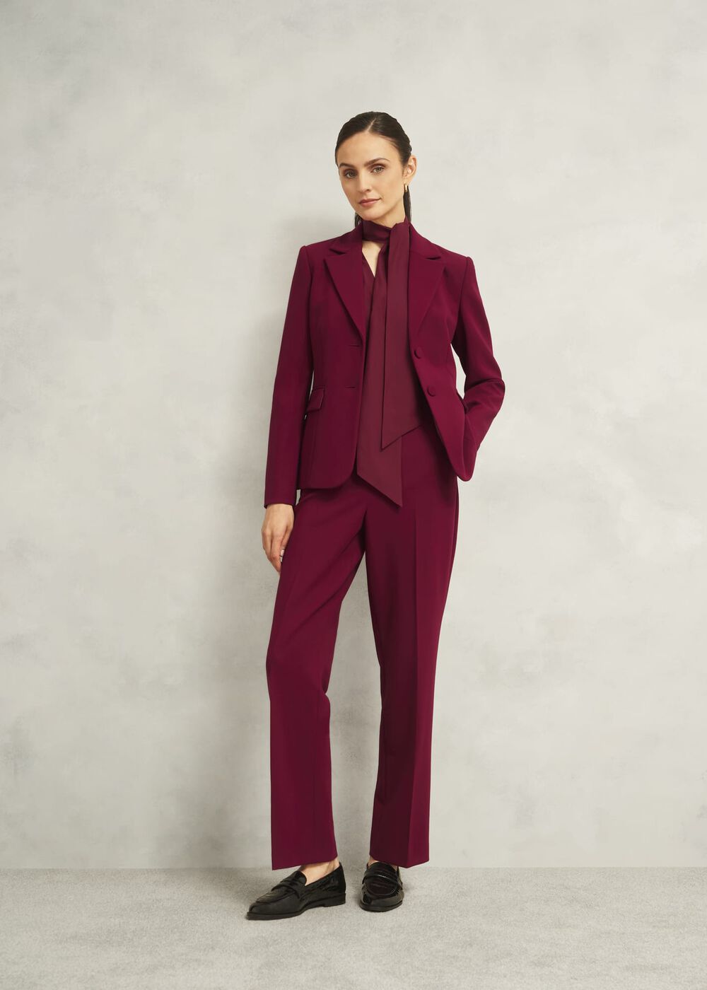Mabel Straight Trousers, Beryl Red, hi-res