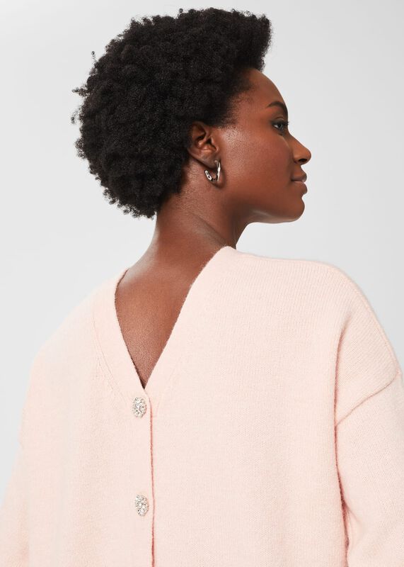 Isabella Button Sweater With Alpaca