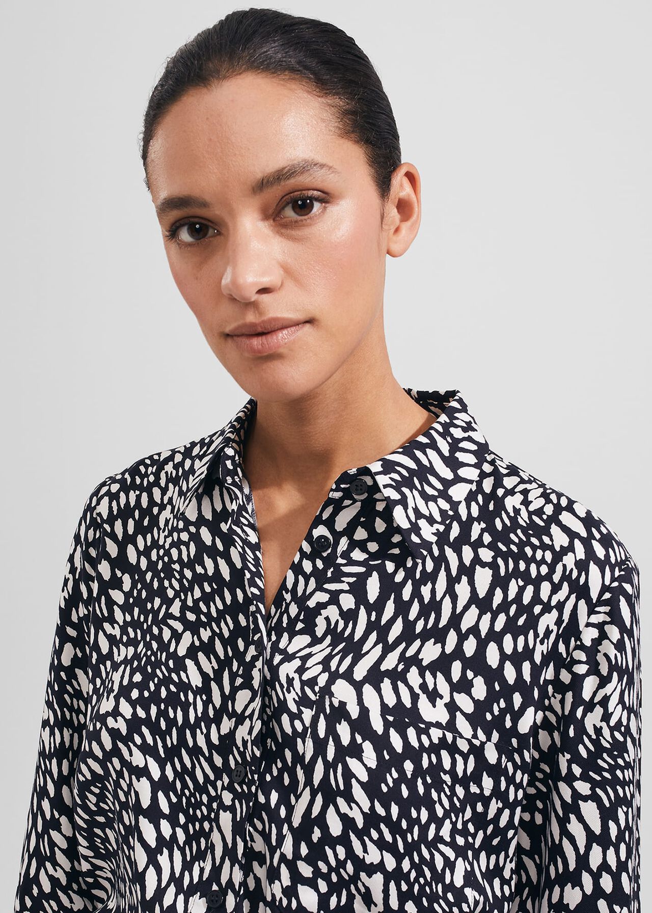 Katia Shirt, Navy Ivory, hi-res