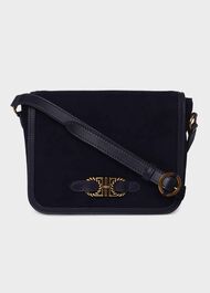 Dorset Suede Crossbody Bag, Navy, hi-res
