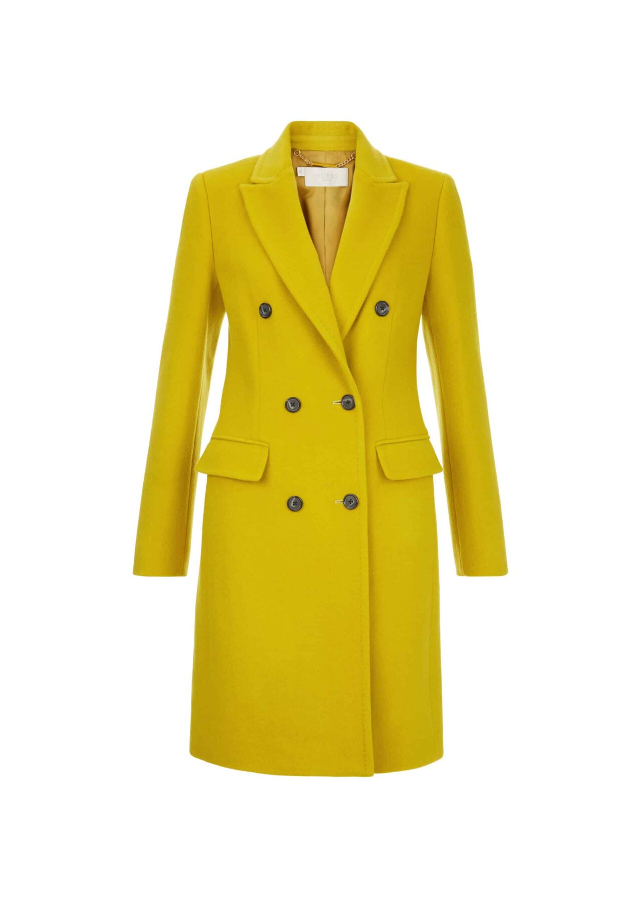 Bhavina Wool Blend Coat Yellow Ochre
