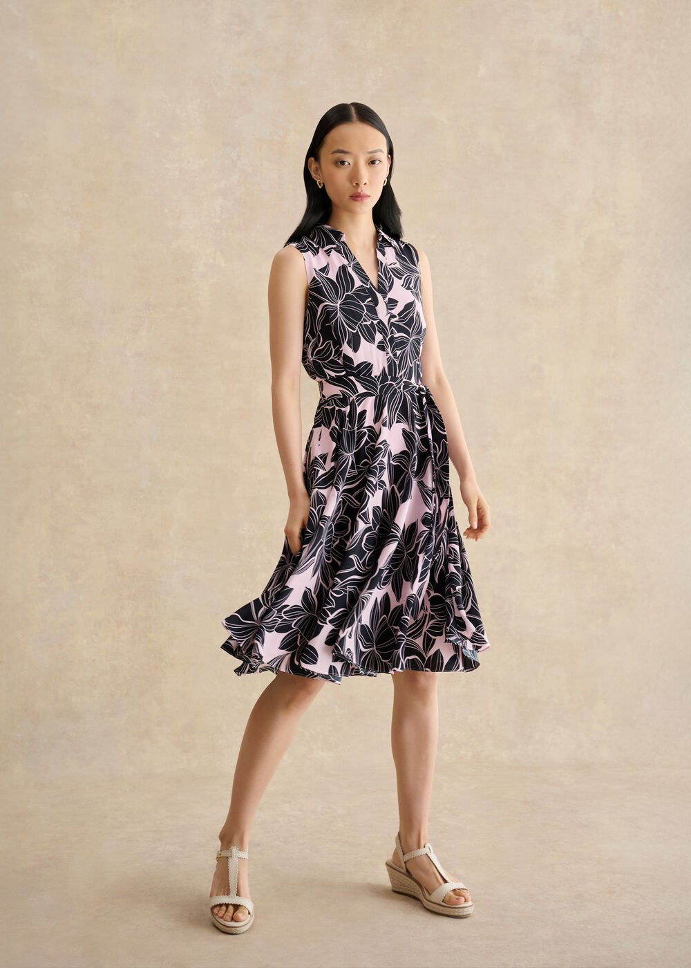 Bea Dress, Navy Pink, hi-res