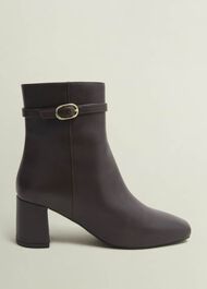 Gabriella Ankle Boots, Chocolate Brown, hi-res