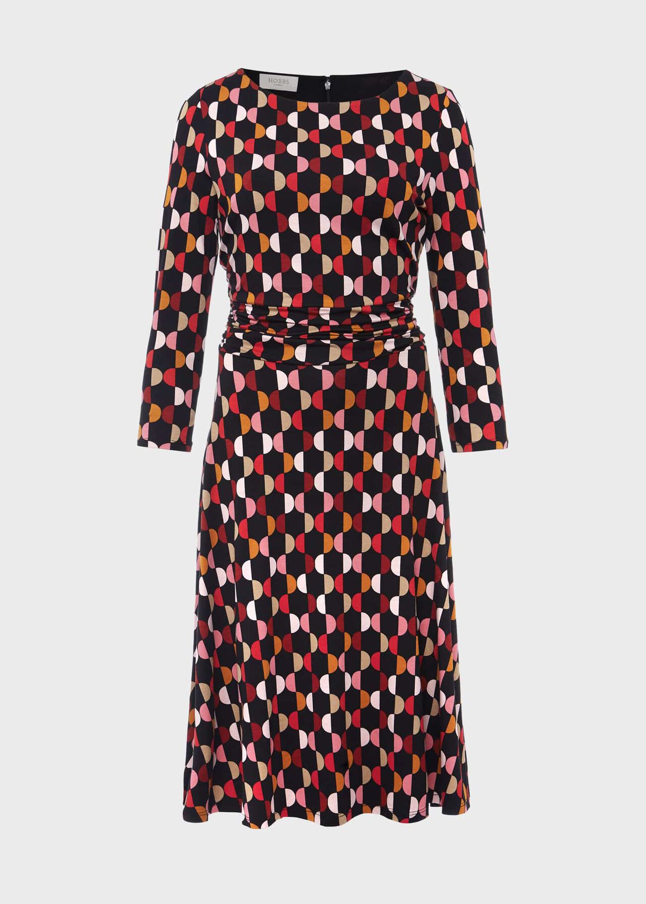 Bayview Jersey Dress, Black Multi, hi-res
