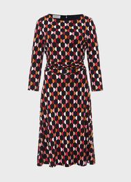 Bayview Jersey Dress, Black Multi, hi-res