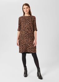 Iza Tunic Dress, Camel Multi, hi-res