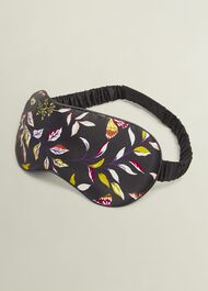 Gabrielle Silk Eye Mask, Navy Multi, hi-res