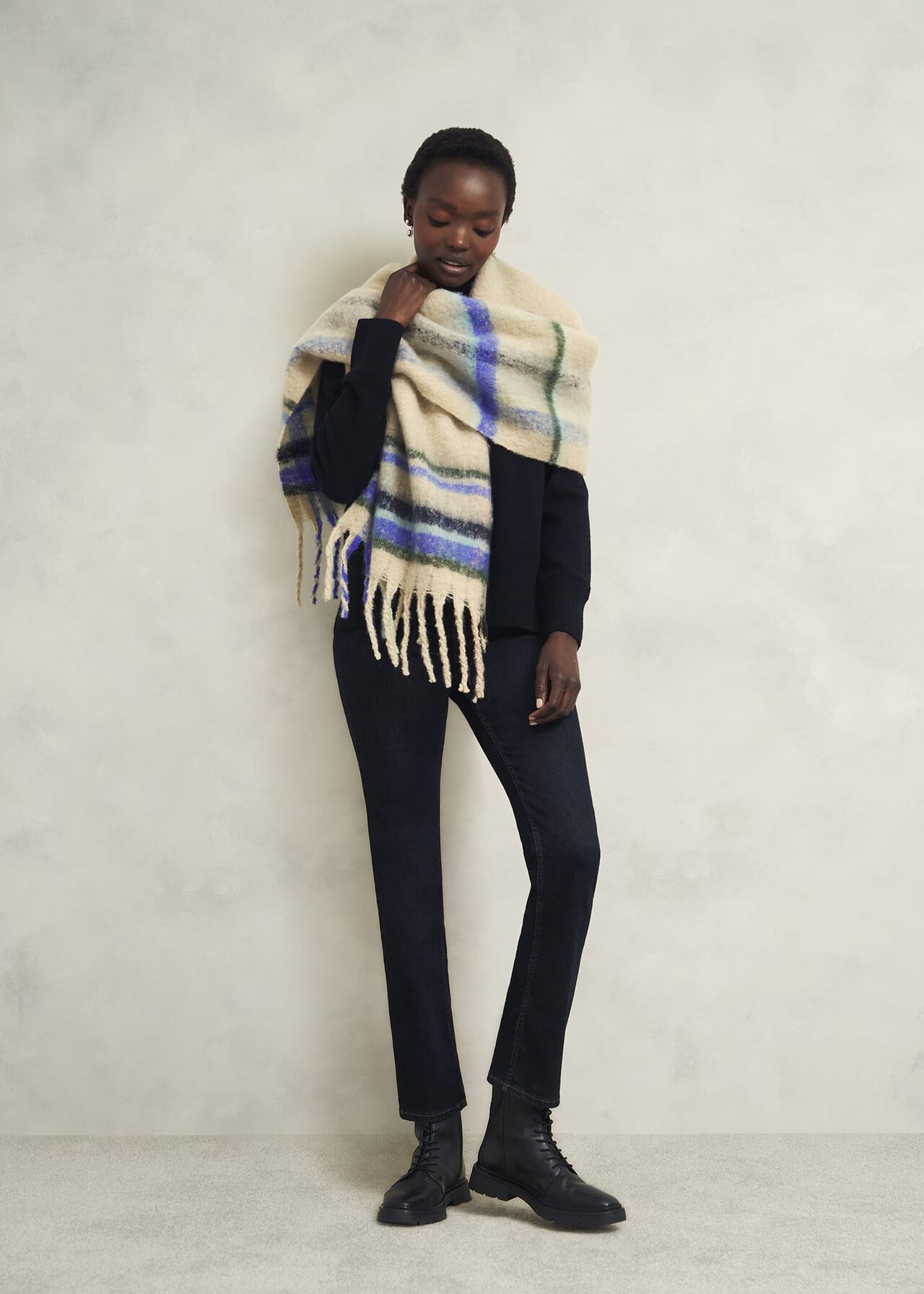 Helen Scarf, Beige Multi, hi-res