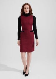 Diane Wool Dress, Pink Multi, hi-res
