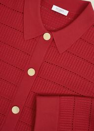Tessa Knitted Jacket, Petunia Red, hi-res