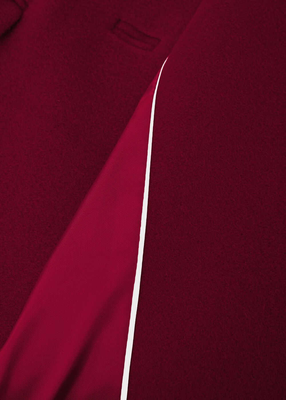 Anita Wool Blend A Line Coat, Dark Raspberry, hi-res