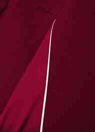 Anita Wool Blend A Line Coat, Dark Raspberry, hi-res