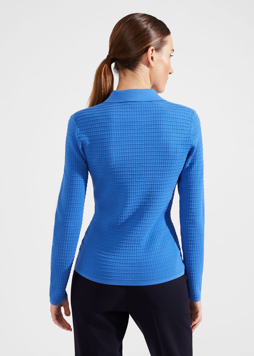Tamara Polo Jumper, Fjord Blue, hi-res