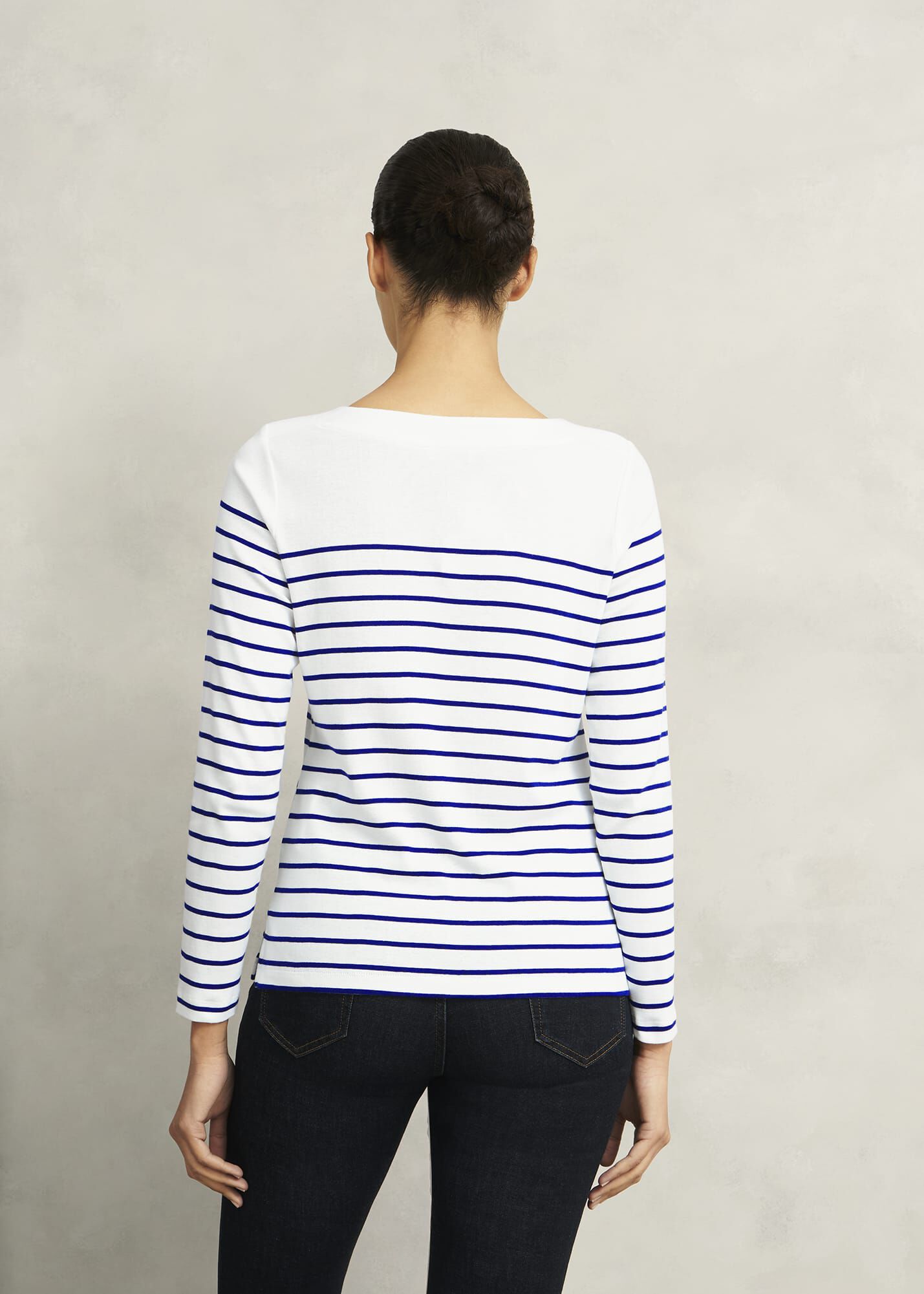 Constance Cotton Striped Top | Hobbs UK |