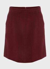 Ria Cord Mini Skirt , Deep Berry Red, hi-res