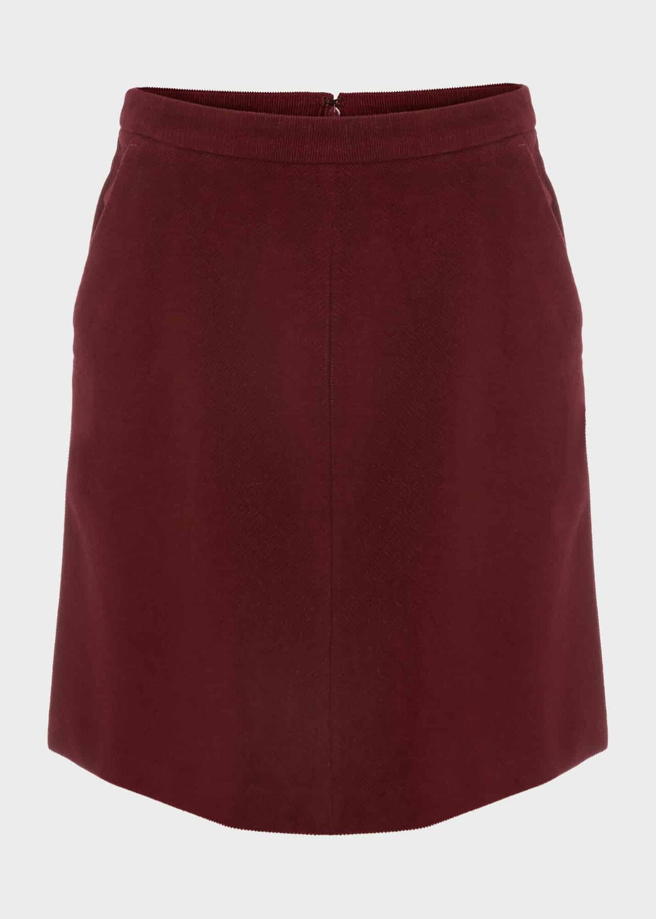 Ria Cord Mini Skirt , Deep Berry Red, hi-res