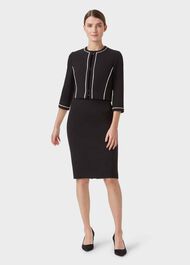 Petite Cordelia Jacket, Black Ivory, hi-res
