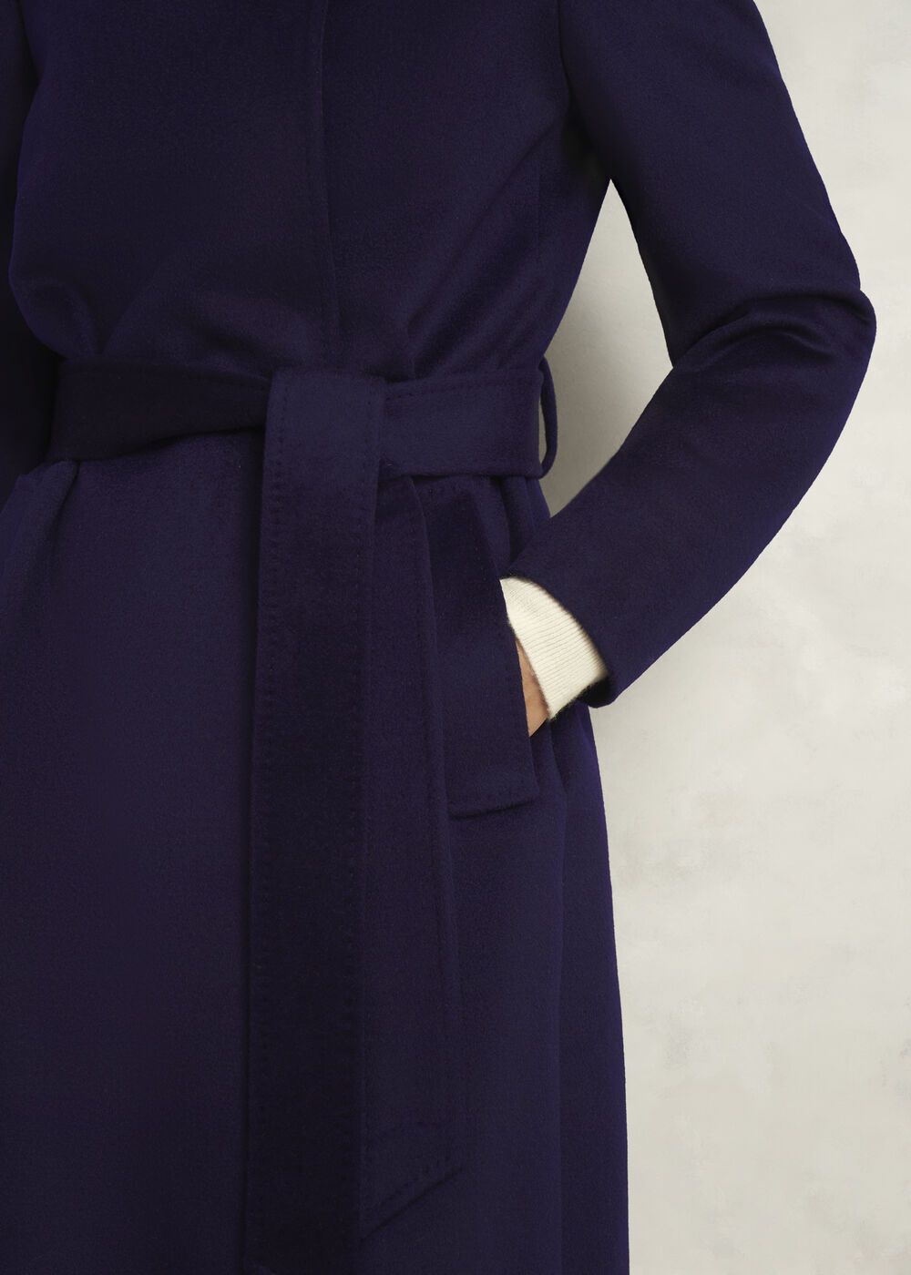 Petite Livia Wool Coat, Midnight Purple, hi-res