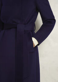 Petite Livia Wool Coat, Midnight Purple, hi-res