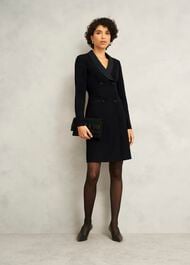 Buckingham Dress, Black, hi-res